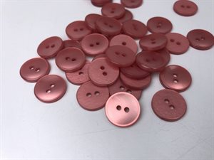 PU knap 15mm - old rose